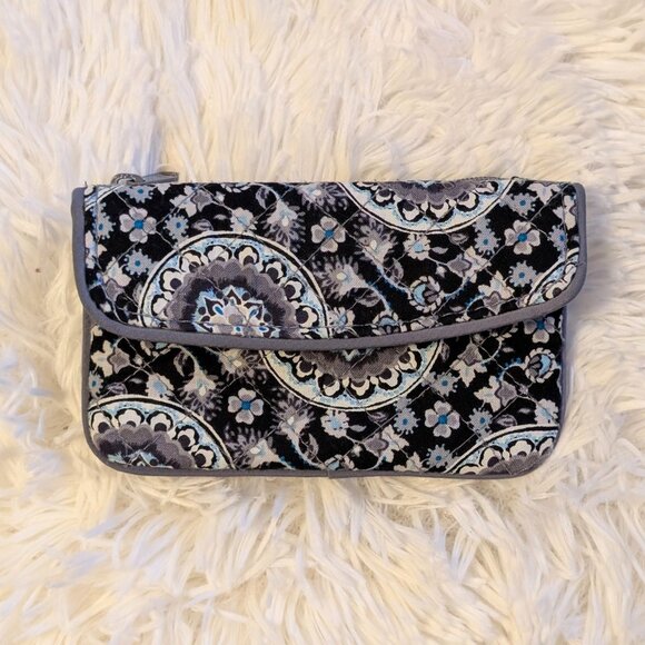 Vera Bradley Handbags - Vera Bradley Mini Wallet with ID Slot – Grey Medallion Print (Missing Lanyard)